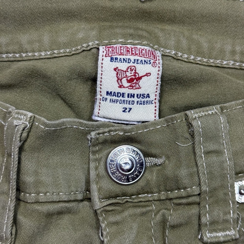 VINTAGE True Religion Jeans Womens 27x30 Krista World Tour Cargo Made In USA - Picture 2 of 11